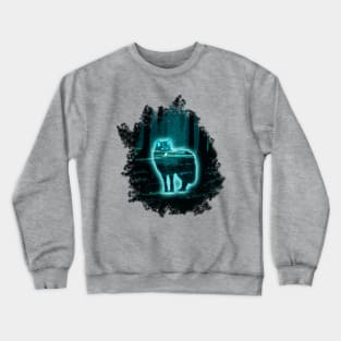 Wolf spirit in the forest Crewneck Sweatshirt